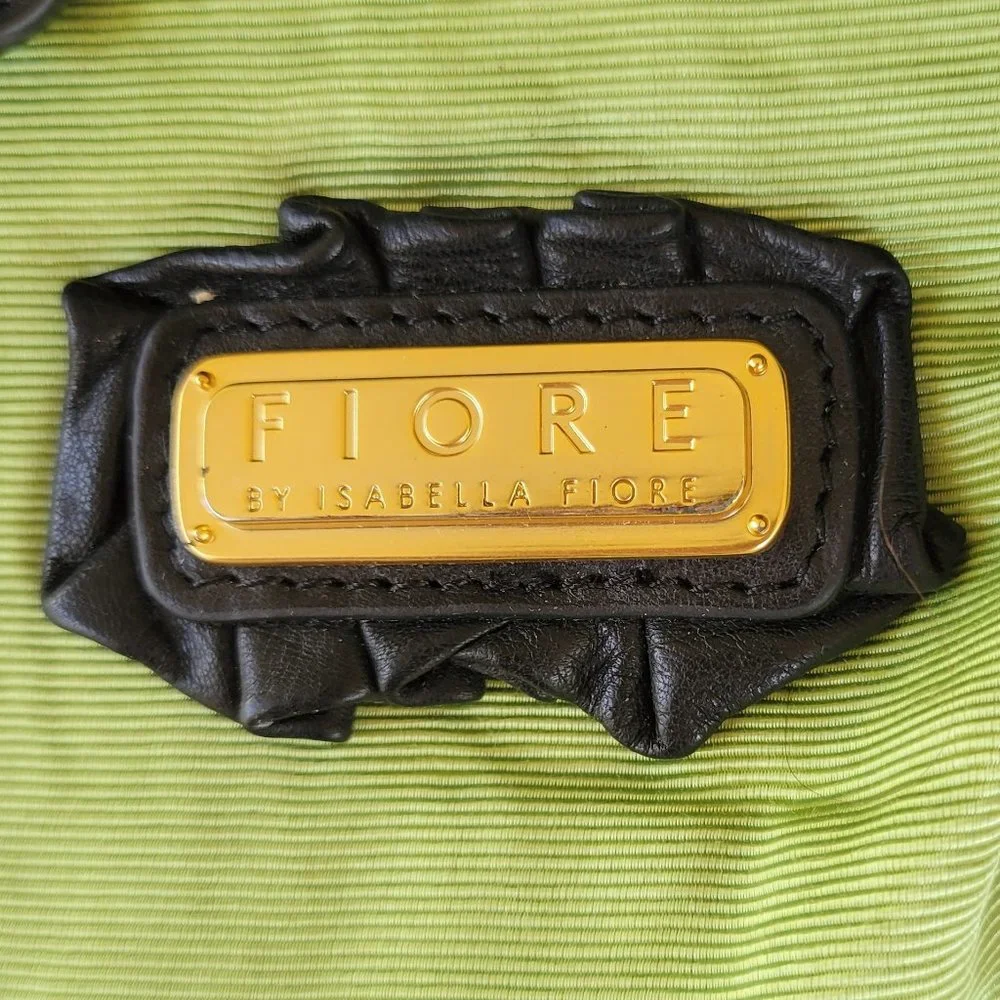 ISABELLA FIORE Black Leather Floral Shoulder Bag - Picture 5 of 9